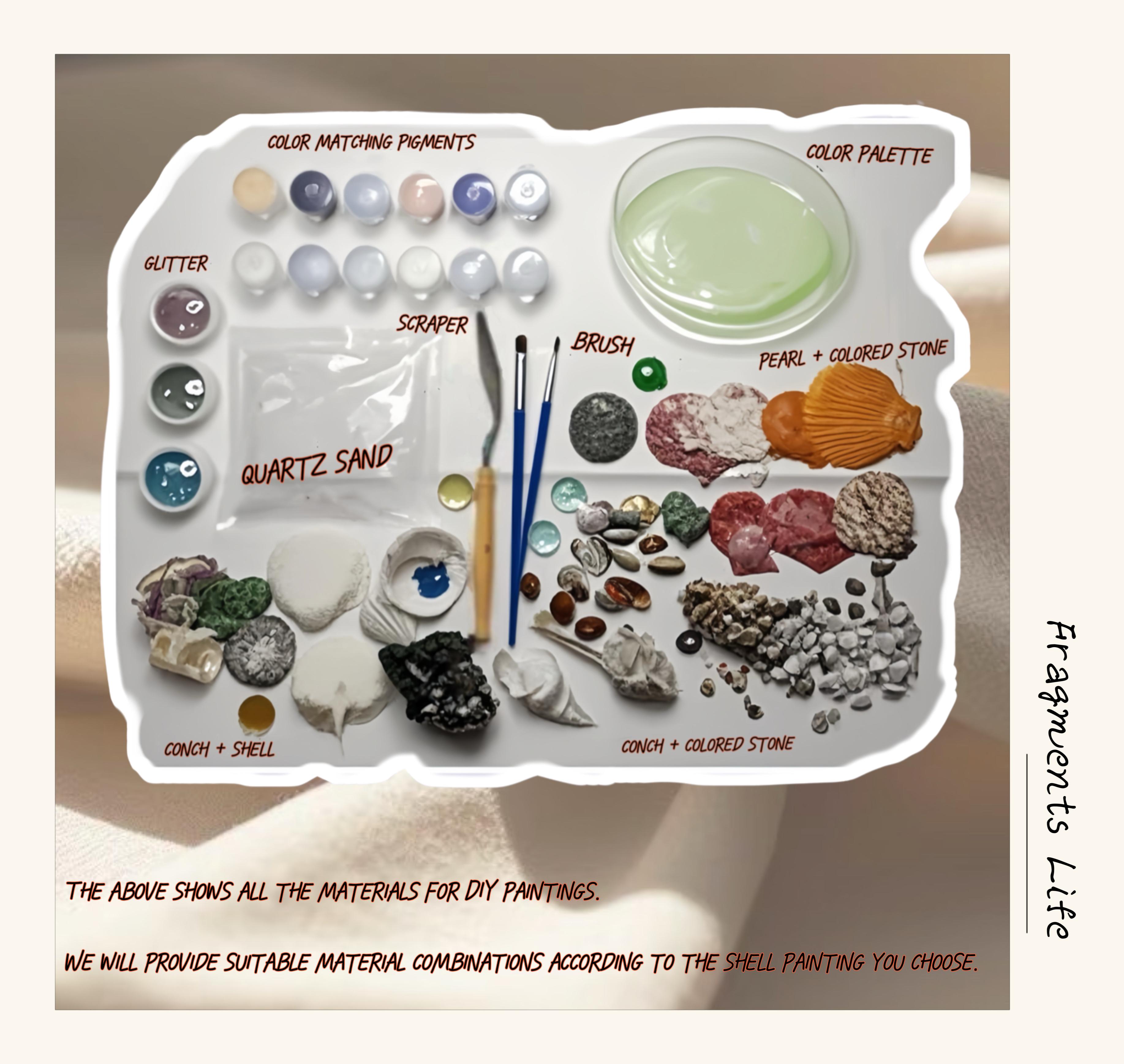 Beach Shell Texture Art Kit  - R