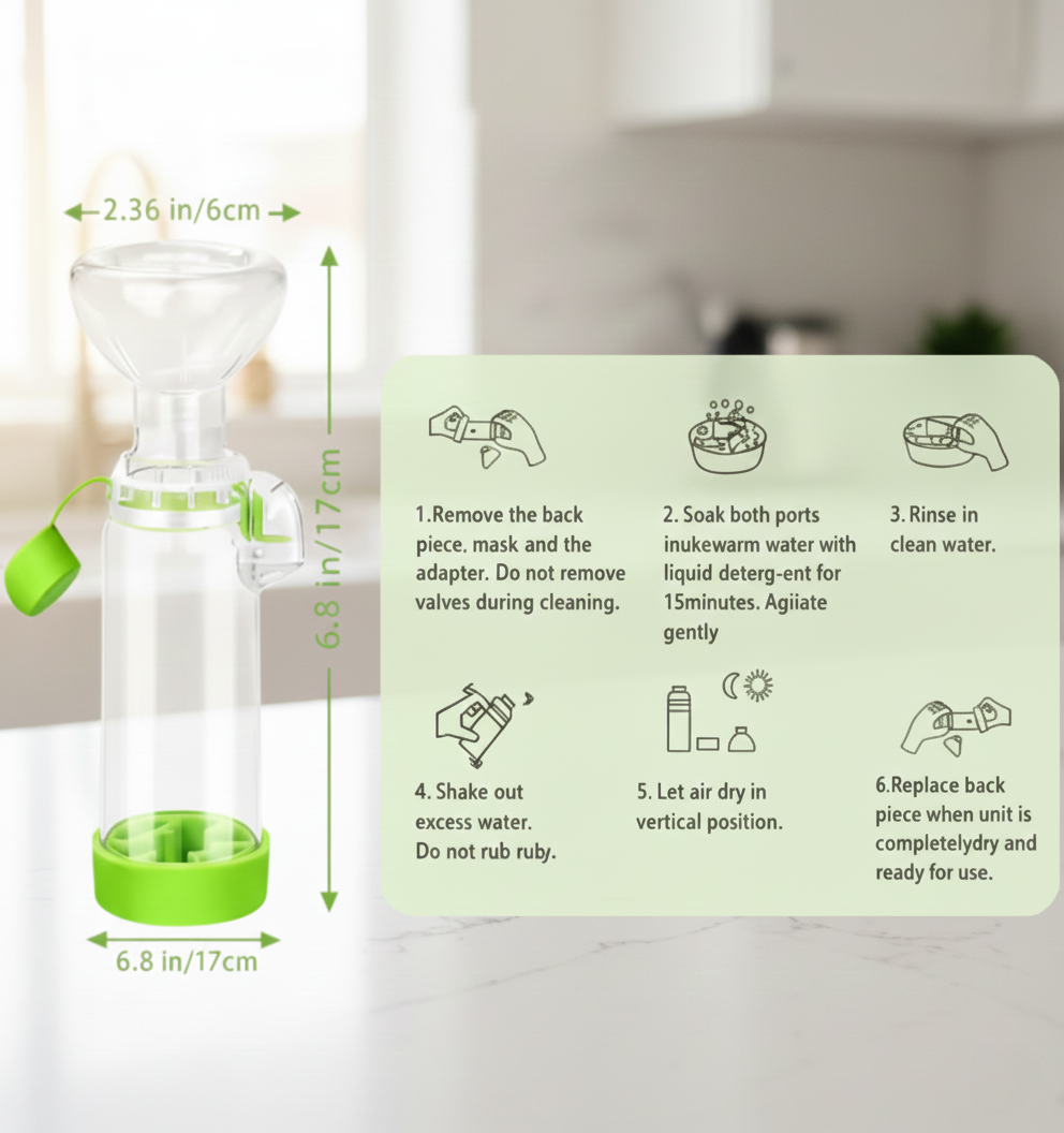 Precision-Guide Vet-Approved Dosing Chamber -Nebulizer Tank