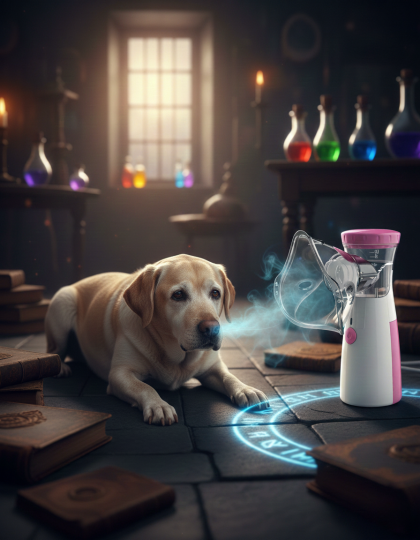 Quiet Portable Pet Therapy Nebulizer for Cats & Dogs