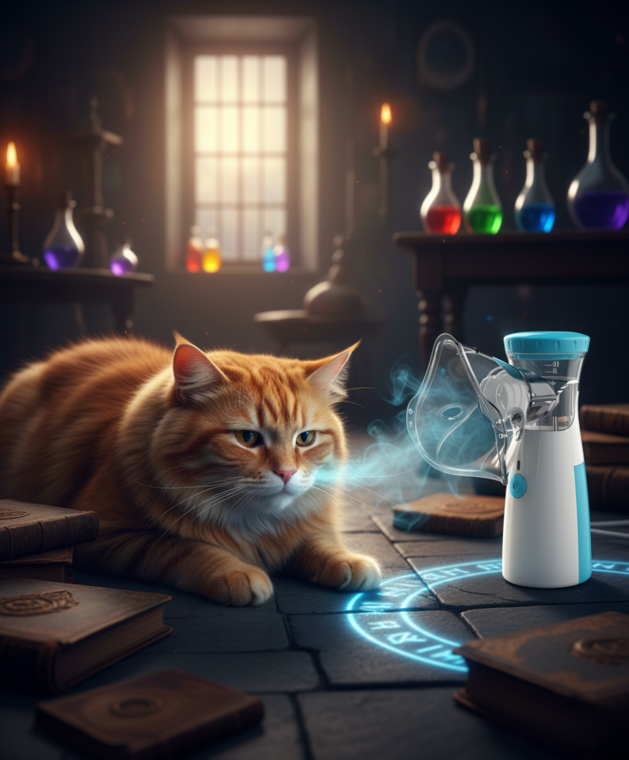 Quiet Portable Pet Therapy Nebulizer for Cats & Dogs