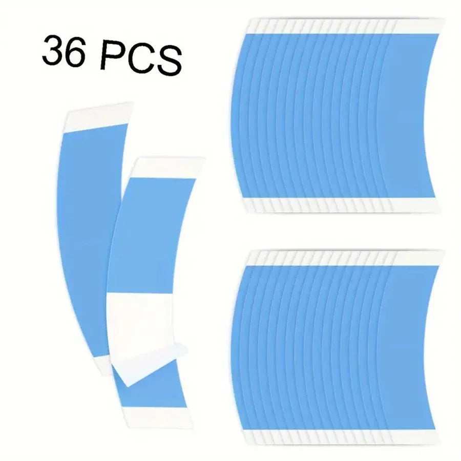Ultra-Strong Waterproof Wig Tape Strips (36pcs C-Shape)