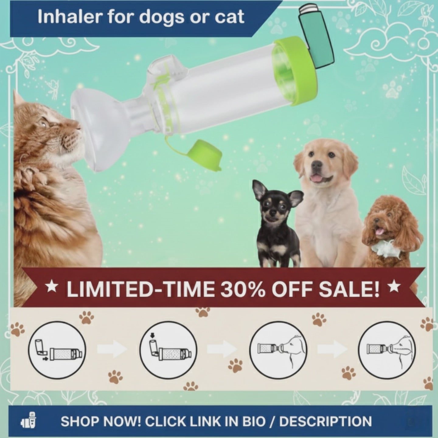 🔥✨Guide Vet-Used Dosing Chamber -Precision Nebulizer Tank